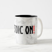 Tasse 2 Couleurs Marcus Aurelius - Stoic On! (Devant droit)