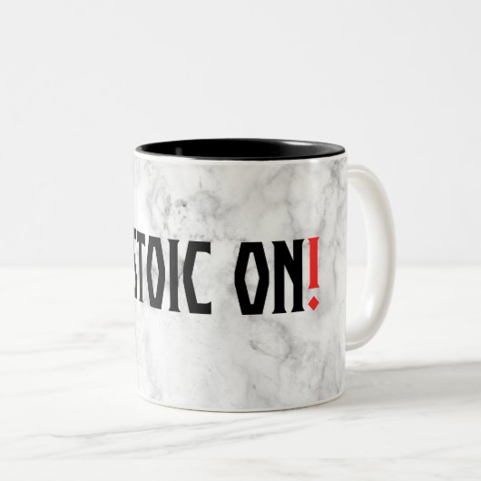 Tasse 2 Couleurs Marcus Aurelius - Stoic On! (Devant droit)