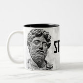Tasse 2 Couleurs Marcus Aurelius - Stoic On! (Gauche)