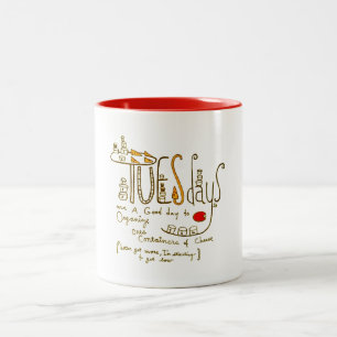 Tasse 2 Couleurs Mardi