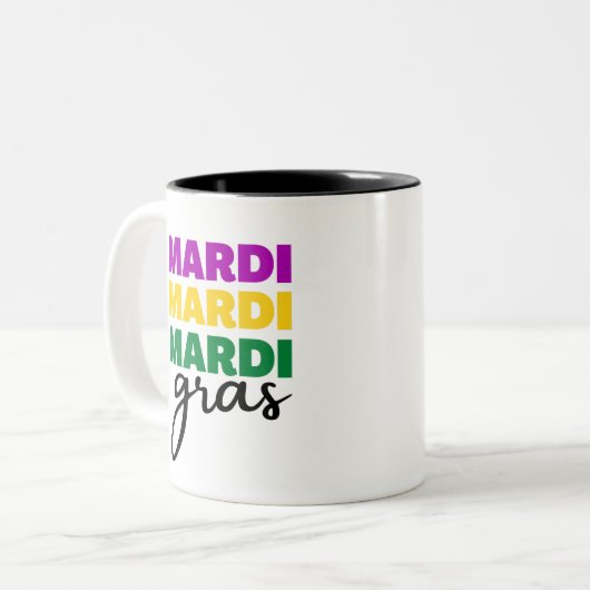 Tasse 2 Couleurs Mardi Gras (Devant gauche)