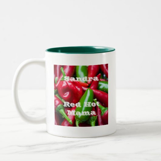 Tasse 2 Couleurs Mare rouge Hot Mama (Gauche)