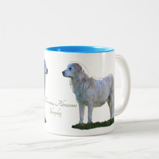 Tasse 2 Couleurs Maremma Abruzzes Sheepdog  (Devant droit)