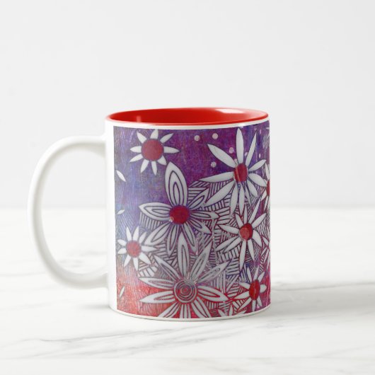 Tasse 2 Couleurs marguerite (Gauche)