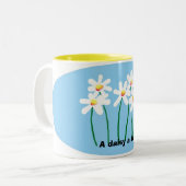 Tasse 2 Couleurs marguerite (Devant gauche)