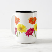 Tasse 2 Couleurs Marguerites de Gerbera (Devant gauche)