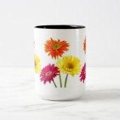 Tasse 2 Couleurs Marguerites de Gerbera (Centre)