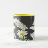 Tasse 2 Couleurs Marguerites sur Grey (Centre)