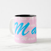 Tasse 2 Couleurs Maria Name Motif de conception (Devant gauche)