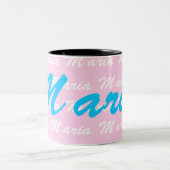 Tasse 2 Couleurs Maria Name Motif de conception (Centre)