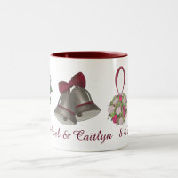 Mariage Bells Flowers Bow Cravate Boug personnalis
