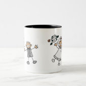 Tasse 2 Couleurs Mariage de dessin (Centre)
