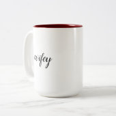 Tasse 2 Couleurs Mariage de Wifey (Devant gauche)