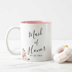 Tasse 2 Couleurs Mariage Floral Boho
