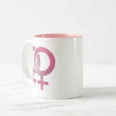 Tasse 2 Couleurs Mariage lesbien (Devant gauche)