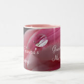 Tasse 2 Couleurs Mariage rose Rose Raindrop (Centre)