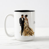 Tasse 2 Couleurs Mariage sur mesure (Gauche)