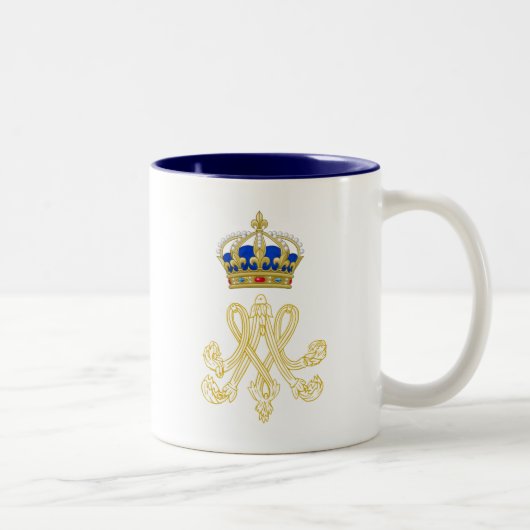 Tasse 2 Couleurs Marie Antoinette Monogram (Droit)