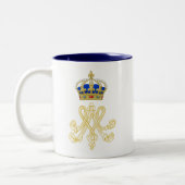 Tasse 2 Couleurs Marie Antoinette Monogram (Gauche)