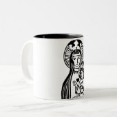 Tasse 2 Couleurs Marie et Jésus (Devant gauche)