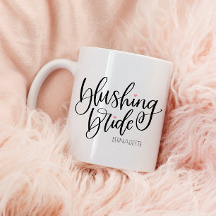 Tasse 2 Couleurs Mariée Éblouissante Lettre Moderne Cœurs Roses Per