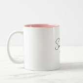 Tasse 2 Couleurs Mariée personnalisée (Gauche)