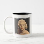 Tasse 2 Couleurs Marilyn grise graphique (Gauche)