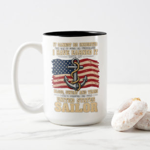 Tasse 2 Couleurs Marin des ÉTATS-UNIS Navy