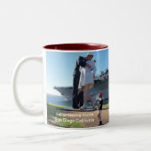 Tasse 2 Couleurs Marin embrassant l'infirmière San Diego (Gauche)