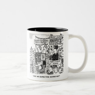 Tasse 2 Couleurs Marin qui fait le tour du monde - Drôle