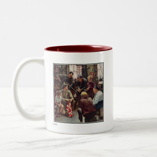 Tasse 2 Couleurs Marine (Gauche)