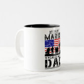 Tasse 2 Couleurs Marine Papa (Devant gauche)