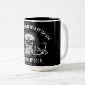 TASSE 2 COULEURS MARINS DE GUAM COMPÉTENTS / CHIENS DE VENTE (Devant droit)