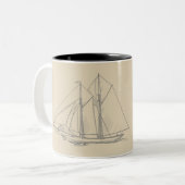 Tasse 2 Couleurs Maritime de la Nouvelle-Écosse (Devant gauche)