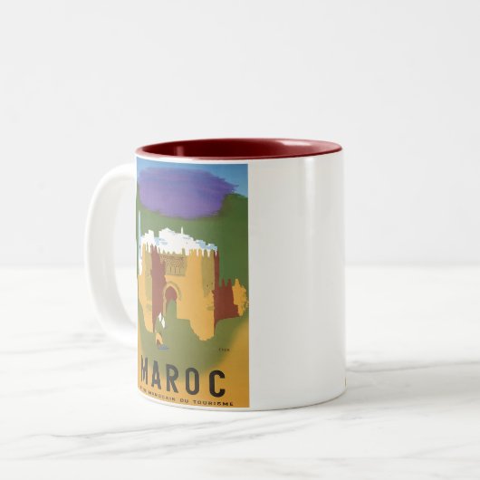TASSE 2 COULEURS MAROC (Devant gauche)