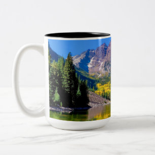 Tasse 2 Couleurs Maroon Bells à Aspen Colorado