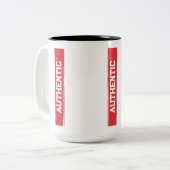 Tasse 2 Couleurs Marque Authentique (Devant gauche)