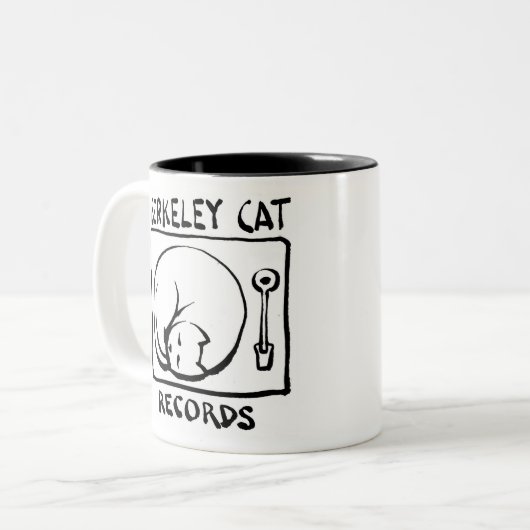 Tasse 2 Couleurs Marque de logo Berkeley Cat (Devant gauche)