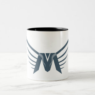 Tasse 2 Couleurs Marque élégante à aile lettre M