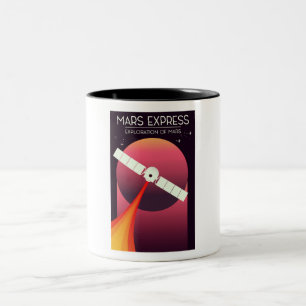 Tasse 2 Couleurs Mars Express - Exploration de l'art spatial de Mar