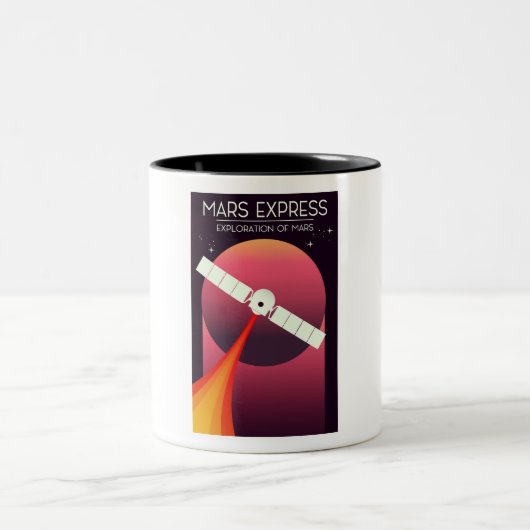 Tasse 2 Couleurs Mars Express - Exploration de l'art spatial de Mar (Centre)