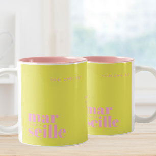 Tasse 2 Couleurs Marseille France souvenir moderne
