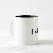 Tasse 2 Couleurs Marteau d'E=MC ! (Devant gauche)