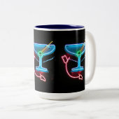 Tasse 2 Couleurs Martini bleu (Devant droit)