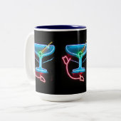 Tasse 2 Couleurs Martini bleu (Devant gauche)