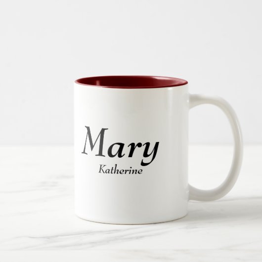 Tasse 2 Couleurs Mary, Katherine (Droit)