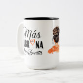 Tasse 2 Couleurs Mas Cabrona que bonita chingona (Devant gauche)