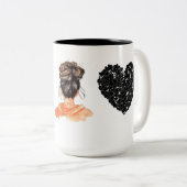 Tasse 2 Couleurs Mas Cabrona que bonita chingona (Devant droit)