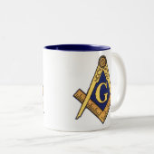 TASSE 2 COULEURS MASONS (Devant droit)