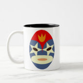 Tasse 2 Couleurs Masque bleu Lucha Libre (Gauche)